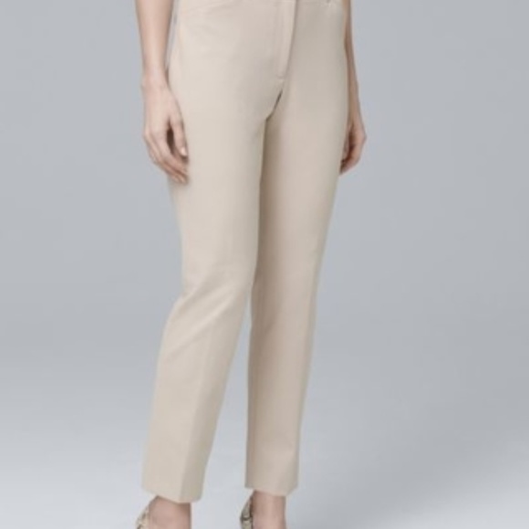 White House Black Market Pants - White House Black Market Tan Ankle Pants